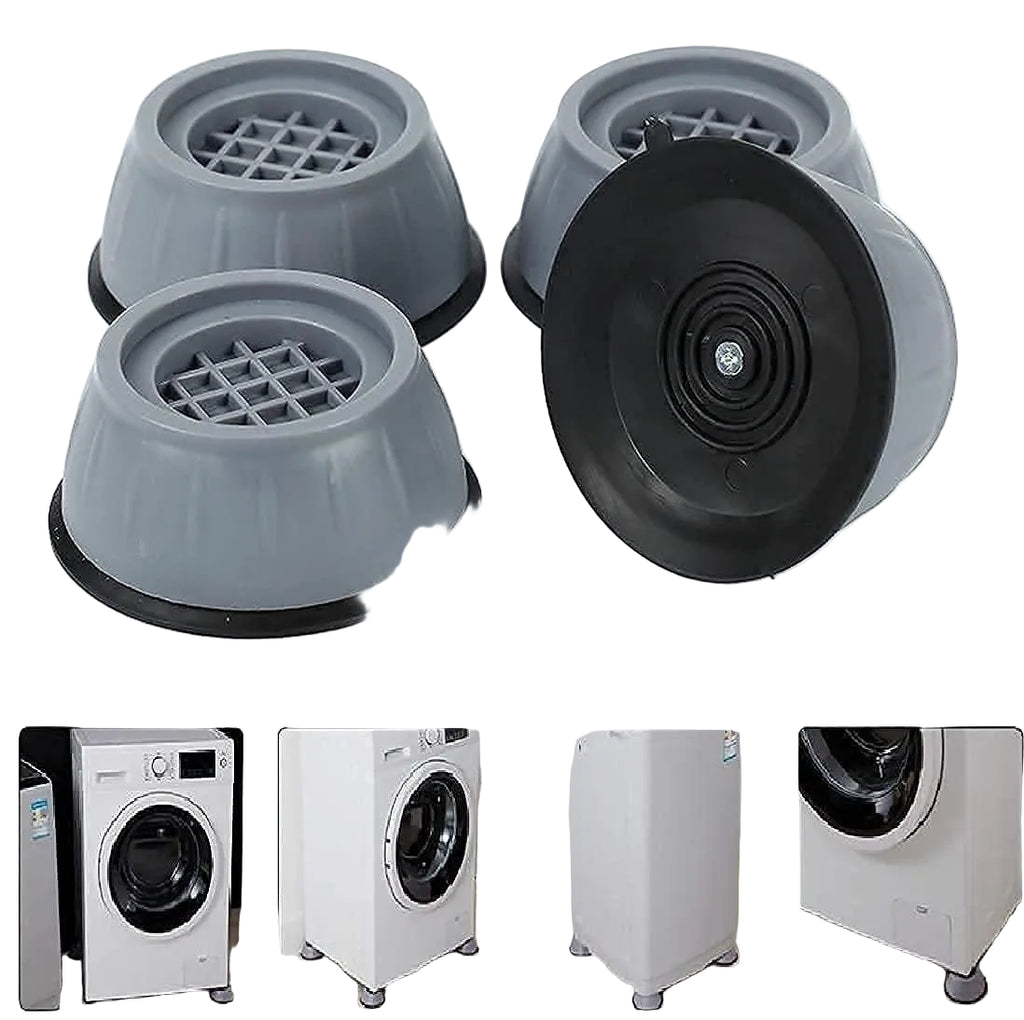 Anti Vibration Pads - 4Pcs Set | Shock Absorbing Washing Machine & Appliance Stand