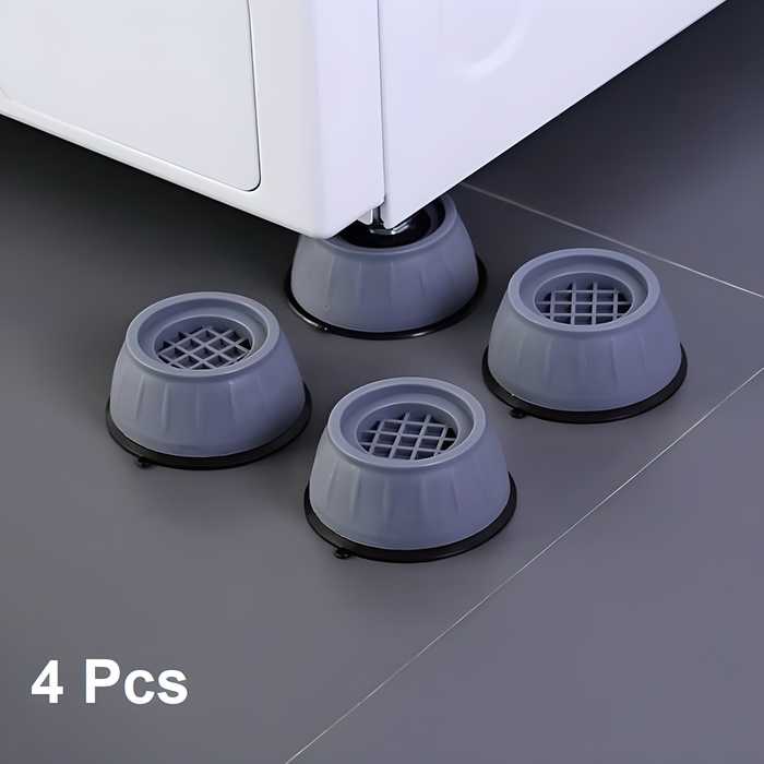 Anti Vibration Pads - 4Pcs Set | Shock Absorbing Washing Machine & Appliance Stand